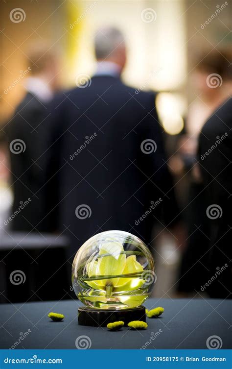 Table Setting at Business Meeting Stock Image - Image of seminar, vase ...