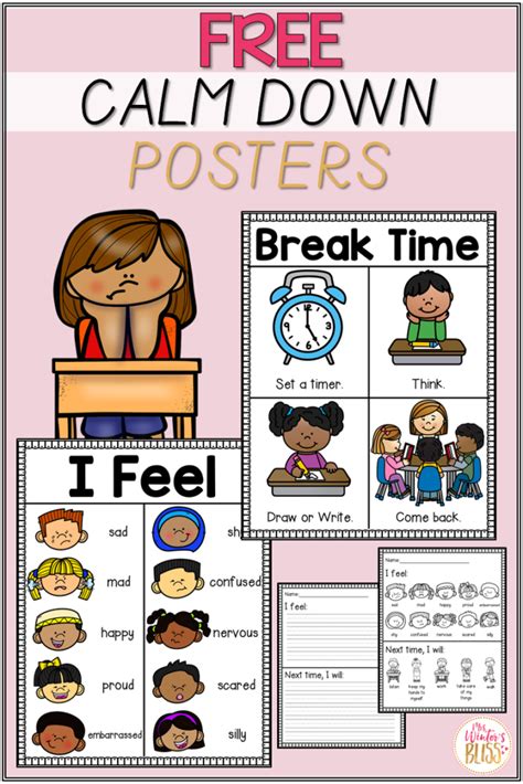 Calm Down Corner Printables Free Steps To Calm Down Poster. - Printable ...