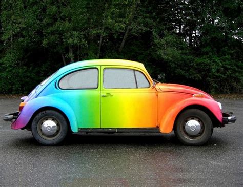 "Rainbow Beetle" by Paul Van Scott | Vw beetles, Volkswagen, Volkswagen beetle