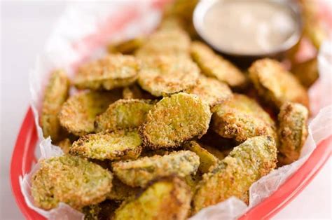 Airfryer Parmesan Dill Fried Pickle Chips - 5 Ingredient Snack