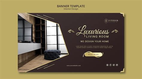 Free PSD | Interior design banner style