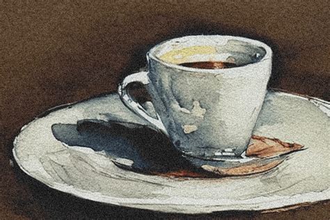 A Vintage Painting Of Coffee, Coffee, Vintage, Painting Background ...