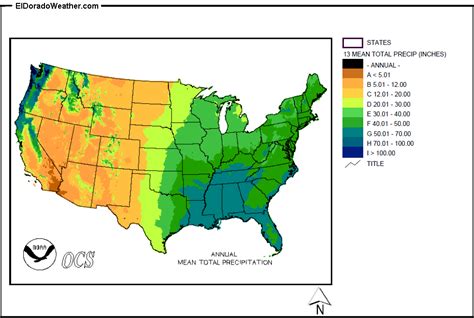 United States Yearly [Annual] and Monthly Mean Total Precipitation | Map, Us geography, Autism rates