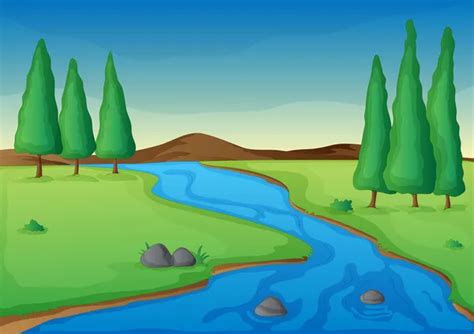 74 Winding river cartoon Vector Images | Depositphotos