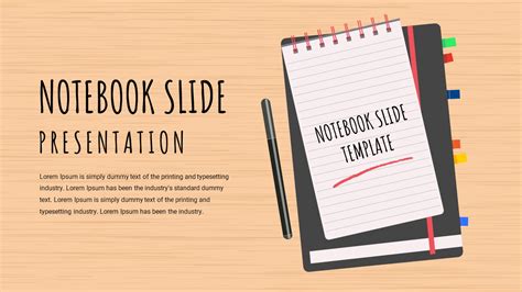 Free Digital Notebook Template PowerPoint and Google Slides