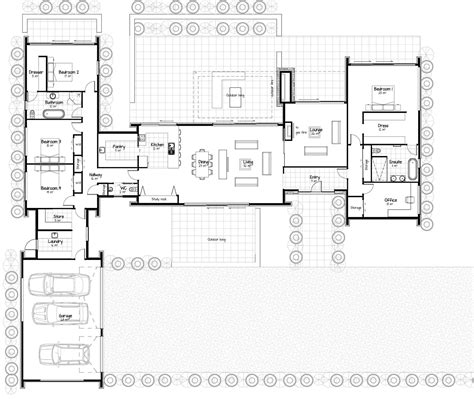 Modern House Floor Plans, Home Design Floor Plans, Barn House Plans, New House Plans, Dream ...