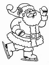 Santa Coloring Kids  sketch template