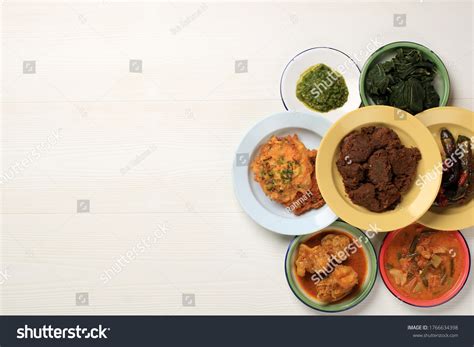 Various Culinary Padang Called Masakan Padang Stock Photo 1766634398 | Shutterstock