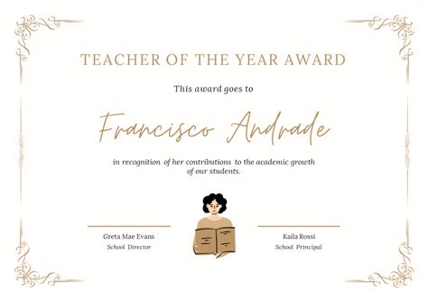 Download Certificate Of Appreciation For Teachers Brain Powerpoint Infographic Template