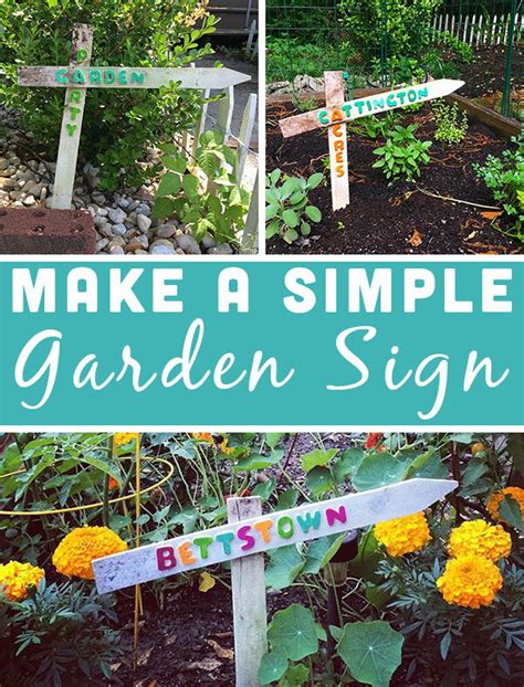 DIY Garden Sign from Old Fence Stakes