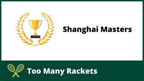 ATP Shanghai Masters 2023 - Draw, Players & Prize Money