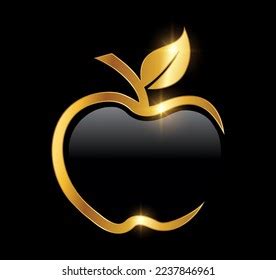 Thiết kế độc đáo logo apple gold sang trọng và bắt mắt