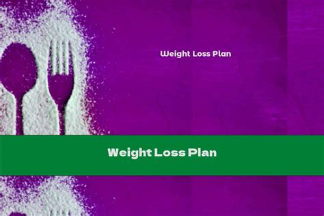 Weight Loss Plan - This Nutrition