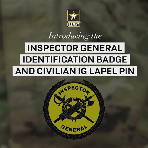 DVIDS - Video - Introduction of the Inspector General Identification ...