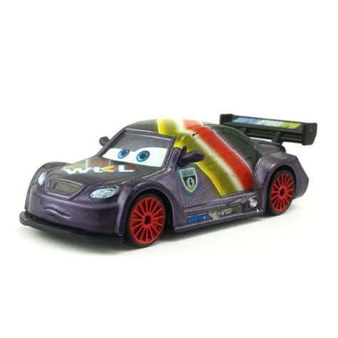 Disney Pixar Cars 2 Neon Max Schnell Metal Diecast Toy Car 1:55 Loose - Supply Epic