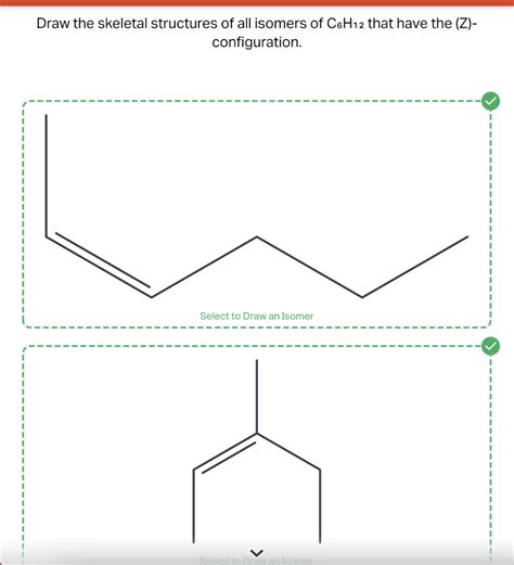 Solved Draw the skeletal structures of all isomers of C6H12 | Chegg.com