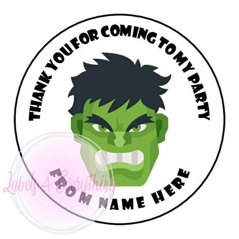 Hulk Superhero Stickers | Labels4Everything