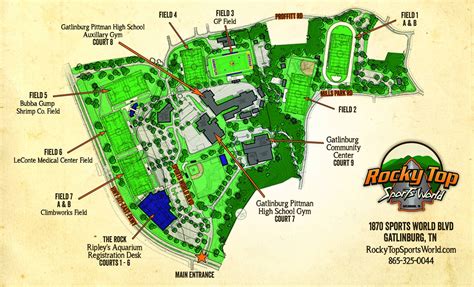 The Best Rocky Top Sports World Field Map References