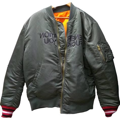 Supreme Pre-owned Jacket in Gray for Men - Lyst