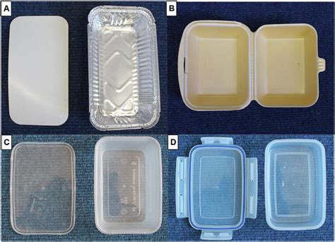 Types of food containers considered in the study. A: Aluminium takeaway... | Download Scientific ...