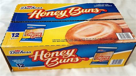 Duchess Honey Buns - 12 Pack, 3 oz each