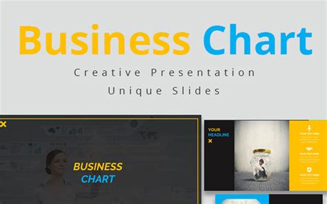 Business Chart PowerPoint template #87014 - TemplateMonster