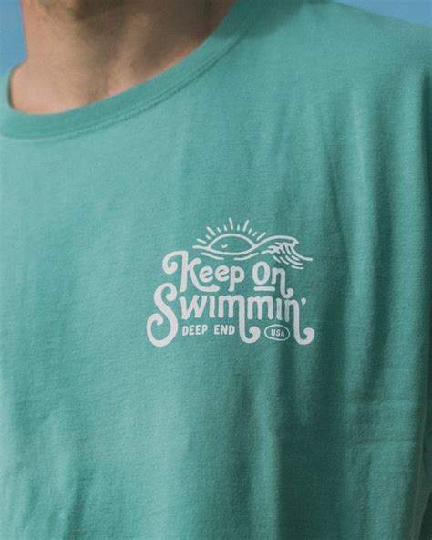 Keep On Swimming Tee | Shirt design inspiration, Free t shirt design, Typography shirt design