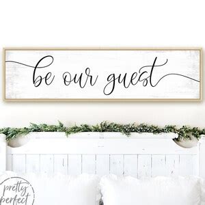 Be Our Guest Sign Be Our Guest - Etsy