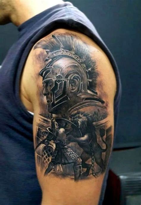 Strong and Perfect Worrior Tattoos (4) | Gladiator tattoo, Warrior tattoos, Spartan tattoo