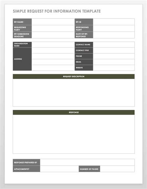 Free Rfi Template Construction - PRINTABLE TEMPLATES