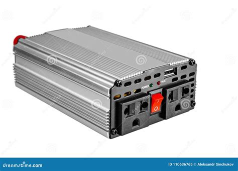 Car Power Inverter,dc To Ac Stock Image - Image of metal, connector: 110636765