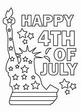 Happy 4th Of July Coloring Page  Free Printable Pages sketch template