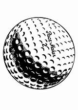 Free Printable Golf Ball Coloring Page sketch template
