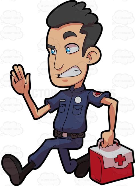 A Male Paramedic In A Rush | Paramedic, Black hair, Paramedic uniform