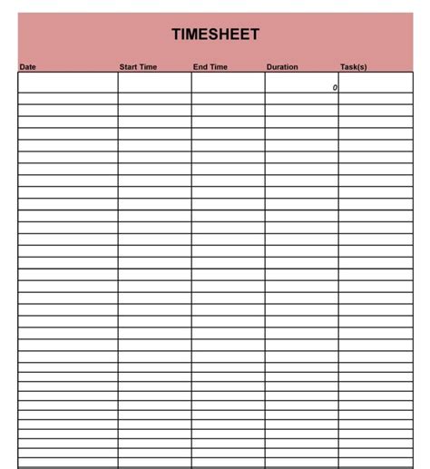 40 Free Timesheet Templates [in Excel] ᐅ TemplateLab