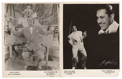 Cab Calloway (2) Signed Photographs | RR Auction