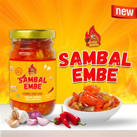 Jual SAMBAL EMBE, SAMBAL Geprek Bensu By Ruben Onsu Indonesia|Shopee Indonesia