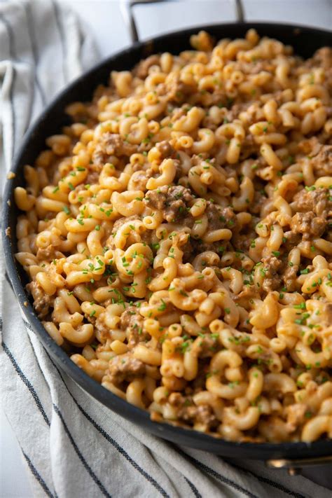 Hamburger Macaroni And Cheese Recipe | Dandk Organizer