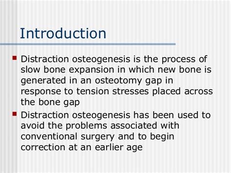 Osteogenesis Distraction Procedure For Adults - scubadedal