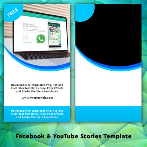 Png Facebook and Instagram stories Template - MTC TUTORIALS