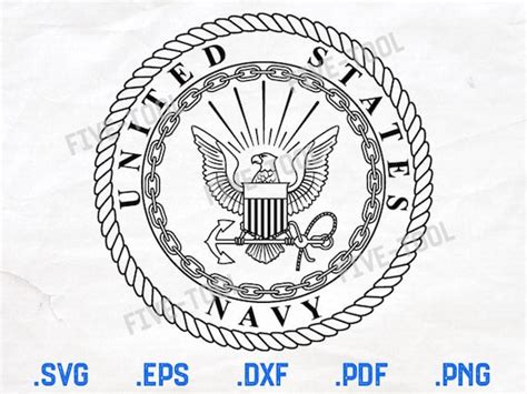 United States Navy Emblem Vector File Navy SVG File Svg - Etsy