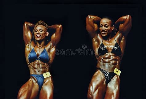 Dueling Muscle Gals editorial stock image. Image of athletes - 50924664