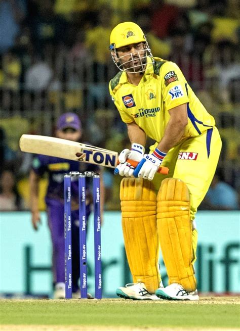 CSK's captain MS Dhoni during the IPL 2023 match