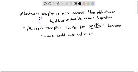 SOLVED:The receptor for aldosterone appears to have evolved much ...