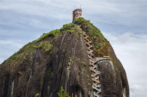 Climbing the Giant Rock of Guatapé (El Peñol)