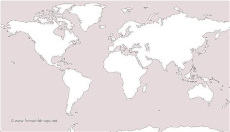 World Map High Resolution Vector World Map World Map Blank No Borders | Images and Photos finder