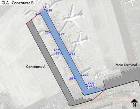 Glasgow Airport Route Map