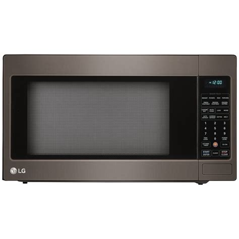 Shop LG 2-cu ft 1200-Watt Countertop Microwave (Black Stainless Steel) at Lowes.com