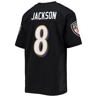 Youth Lamar Jackson Black Baltimore Ravens Replica Player Jersey