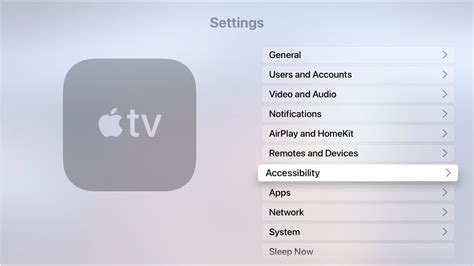 How to adjust your Apple TV accessibility settings